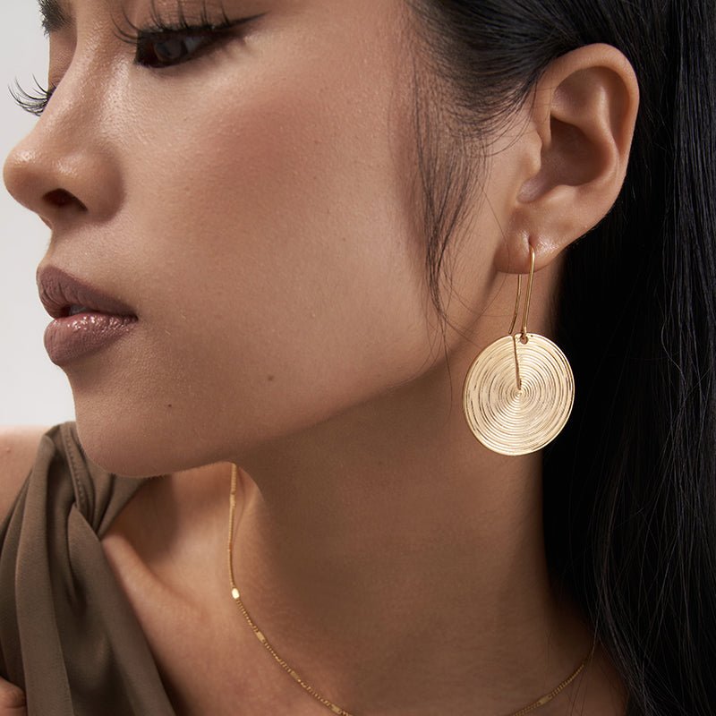Vertigo Hoops Earrings - 18K Gold Plated - Jewelry de Corner