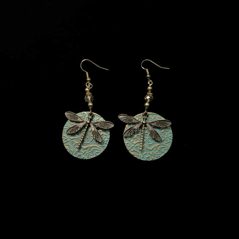 Vintage Dragonfly Insect Earrings - Jewelry de Corner