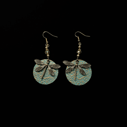 Vintage Dragonfly Insect Earrings - Jewelry de Corner
