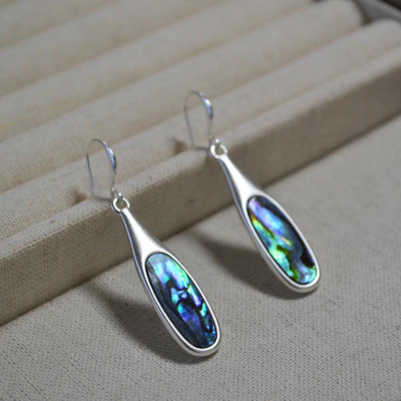 Vintage Silver Inlaid Colorful Earrings - Jewelry de Corner