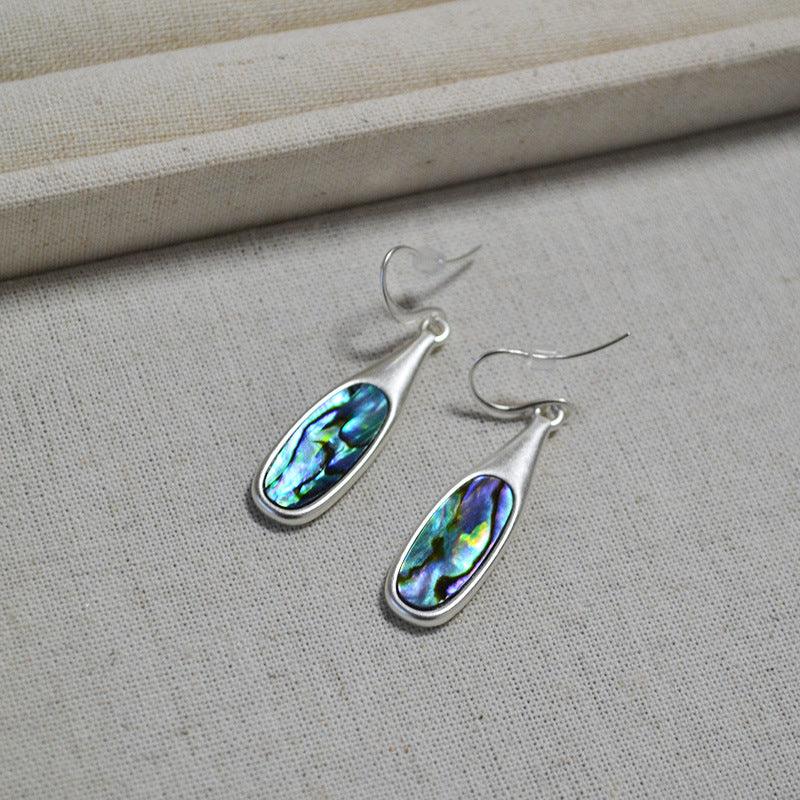 Vintage Silver Inlaid Colorful Earrings - Jewelry de Corner