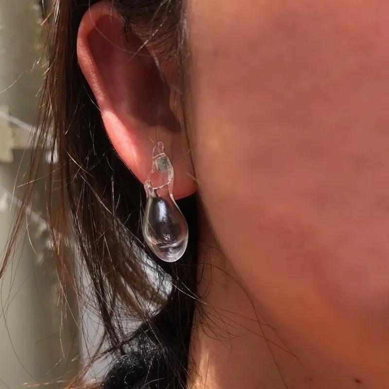 Vitality Transparent Glass Container Can Be Used To Arrange Flower Earrings - Jewelry de Corner