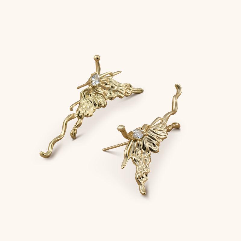 Whisper of Elves Studs Earrings - 18K Gold Plated - Jewelry de Corner