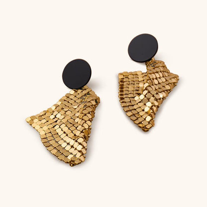Night Traveler Drop Earrings - 18K Gold Plated - Jewelry de Corner
