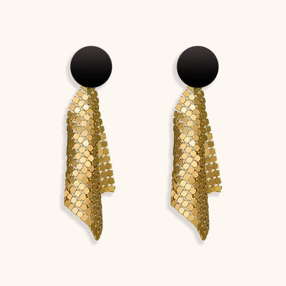 Night Traveler Drop Earrings - 18K Gold Plated - Jewelry de Corner