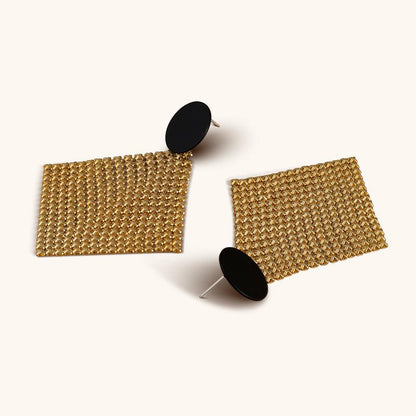 Night Traveler Drop Earrings - 18K Gold Plated - Jewelry de Corner